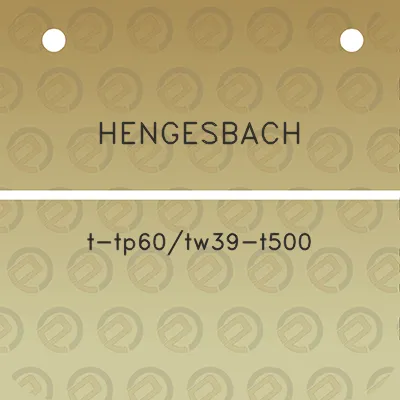 hengesbach-t-tp60tw39-t500