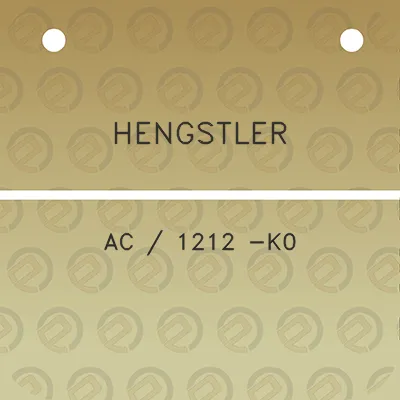 hengstler-ac-1212-k0