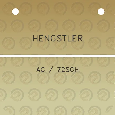 hengstler-ac-72sgh