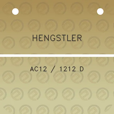 hengstler-ac12-1212-d