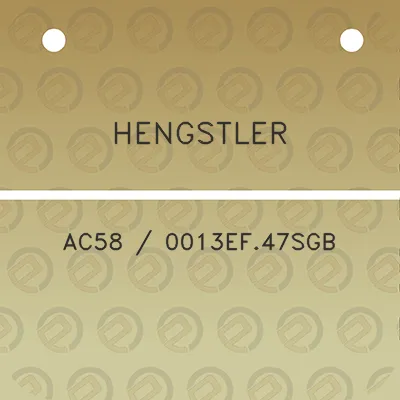 hengstler-ac58-0013ef47sgb