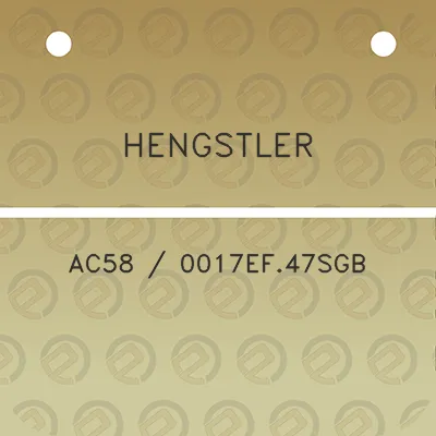 hengstler-ac58-0017ef47sgb