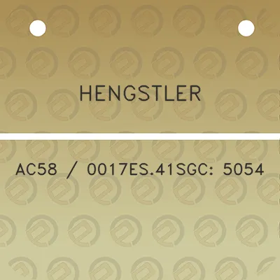 hengstler-ac58-0017es41sgc-5054