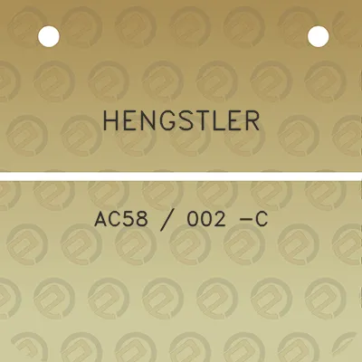 hengstler-ac58-002-c