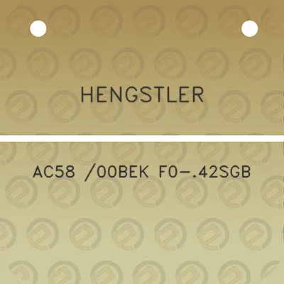 hengstler-ac58-00bek-f0-42sgb