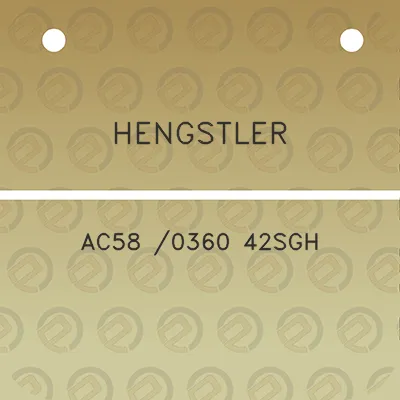 hengstler-ac58-0360-42sgh