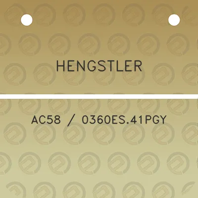 hengstler-ac58-0360es41pgy