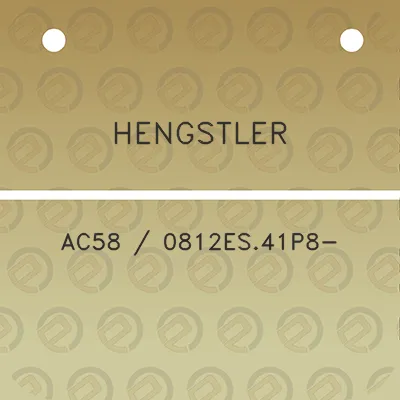 hengstler-ac58-0812es41p8