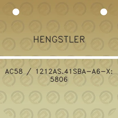 hengstler-ac58-1212as41sba-a6-x-5806