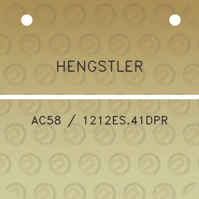 hengstler-ac58-1212es41dpr