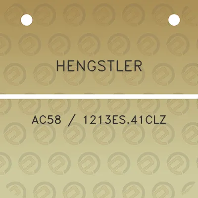 hengstler-ac58-1213es41clz