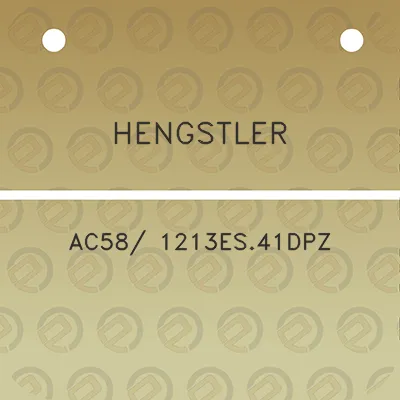 hengstler-ac58-1213es41dpz