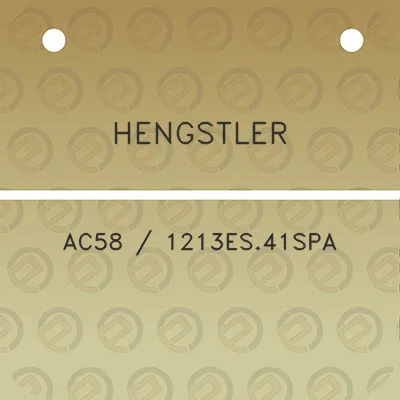 hengstler-ac58-1213es41spa