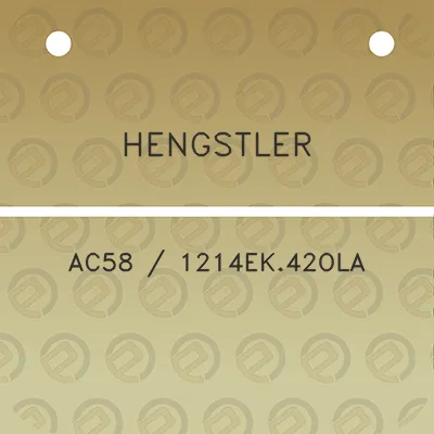 hengstler-ac58-1214ek42ola