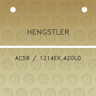 hengstler-ac58-1214ek42old