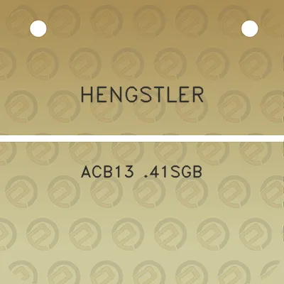 hengstler-acb13-41sgb