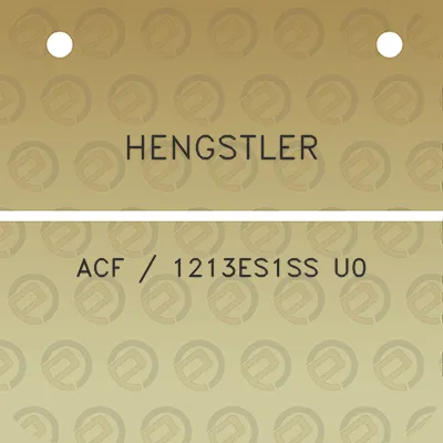 hengstler-acf-1213es1ss-u0