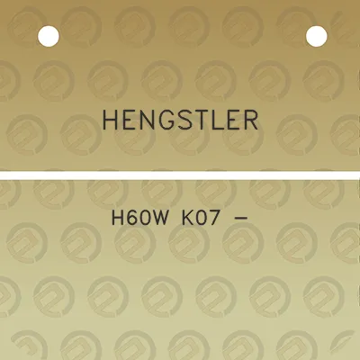 hengstler-h60w-k07