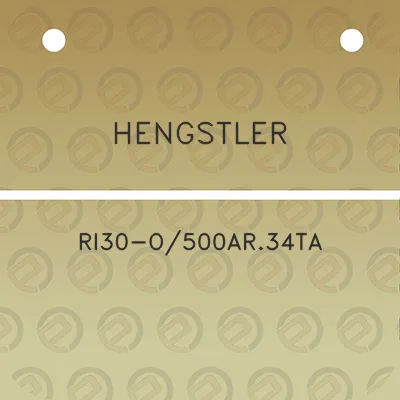 hengstler-ri30-o500ar34ta