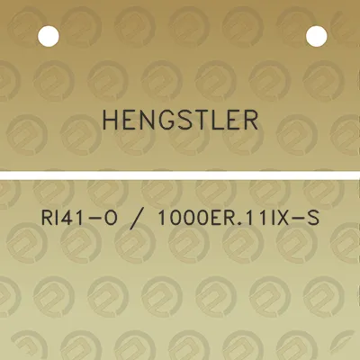 hengstler-ri41-o-1000er11ix-s