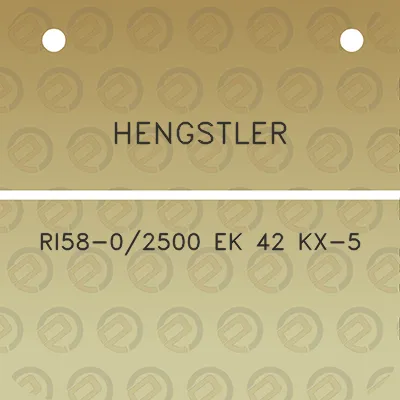 hengstler-ri58-02500-ek-42-kx-5