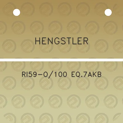 hengstler-ri59-o100-eq7akb