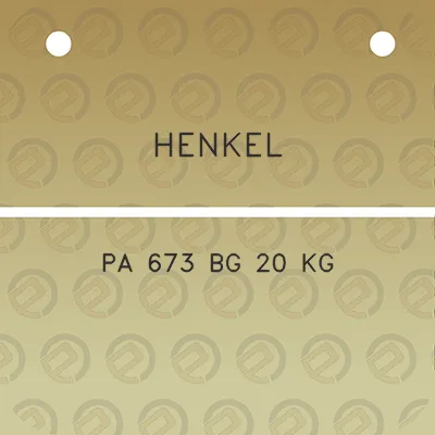 henkel-pa-673-bg-20-kg