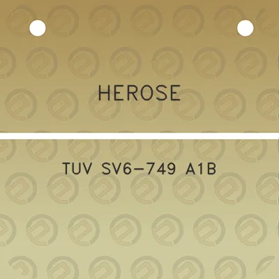 herose-tuv-sv6-749-a1b