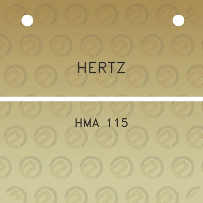 hertz-hma-115