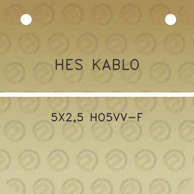 hes-kablo-5x25-ho5vv-f