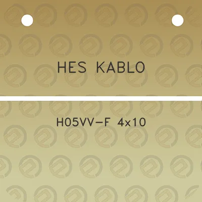 hes-kablo-h05vv-f-4x10