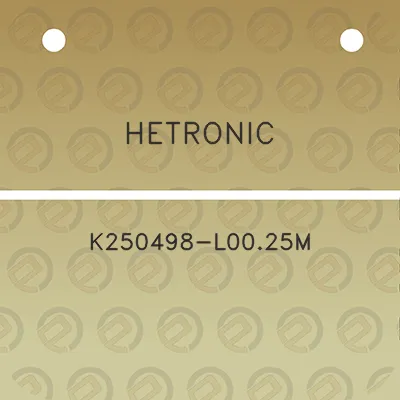 hetronic-k250498-l0025m