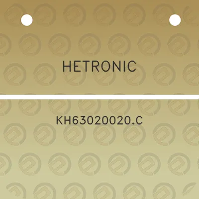 hetronic-kh63020020c