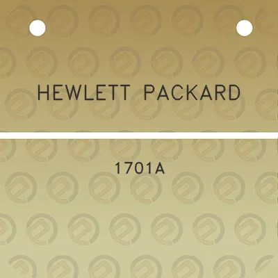 hewlett-packard-1701a