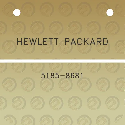 hewlett-packard-5185-8681