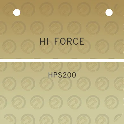 hi-force-hps200