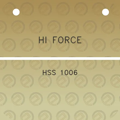 hi-force-hss-1006