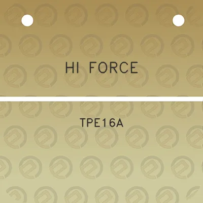 hi-force-tpe16a