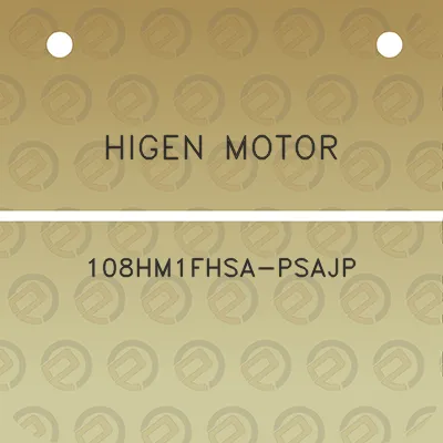 higen-motor-108hm1fhsa-psajp