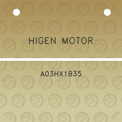 higen-motor-a03hx1b35