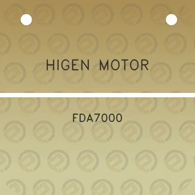 higen-motor-fda7000