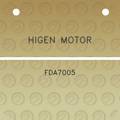 higen-motor-fda7005