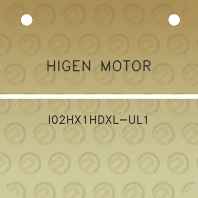 higen-motor-i02hx1hdxl-ul1