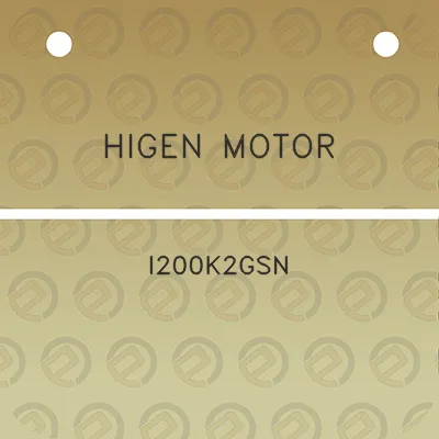 higen-motor-i200k2gsn