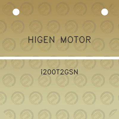 higen-motor-i200t2gsn