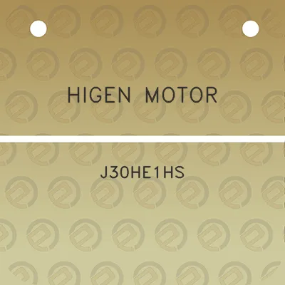 higen-motor-j30he1hs