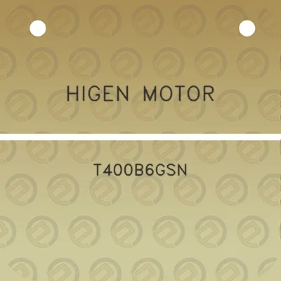 higen-motor-t400b6gsn