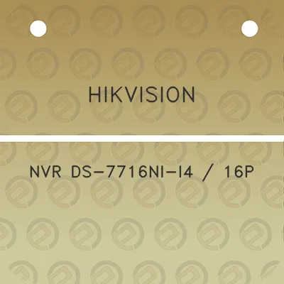 hikvision-nvr-ds-7716ni-i4-16p