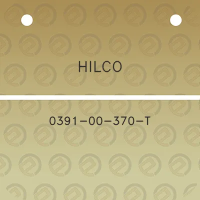 hilco-0391-00-370-t