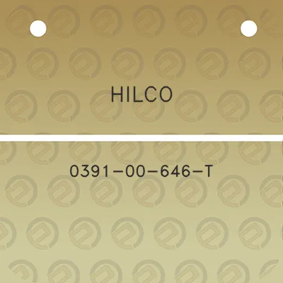 hilco-0391-00-646-t